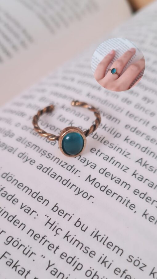 Mavi Bronz Cam Burgu Model Ayarlamalı