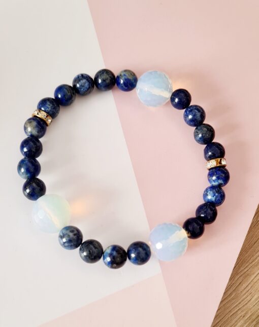 Lapis Lazuli Taşı & Opal Bileklik