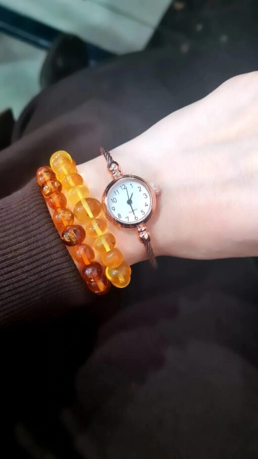 Vintage Rose Kelepçe Saat