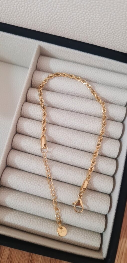 Çelik Gold Burgu Model Bileklik