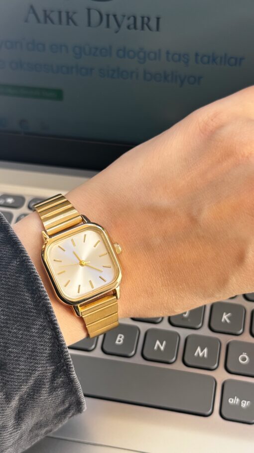 Gold Çelik Saat Ayarlanabilir