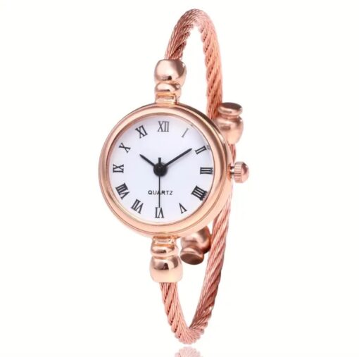 Rose Vintage Kelepçe Saat Ayarlamalı - Görsel 2