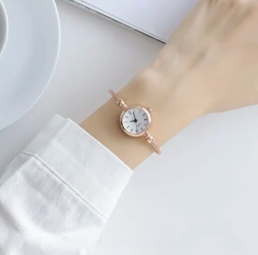 Rose Vintage Kelepçe Saat Ayarlamalı