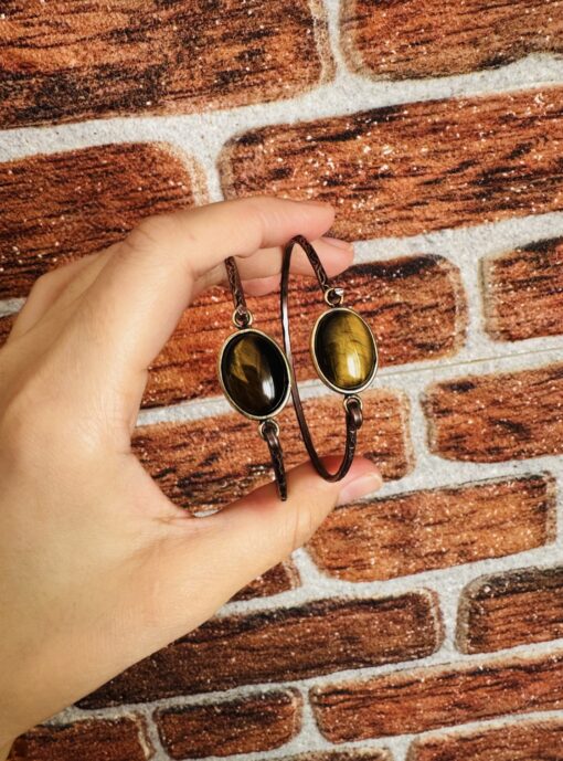 Bakır Kaplangözü Taşı Kelepçe 19 cm ( adet