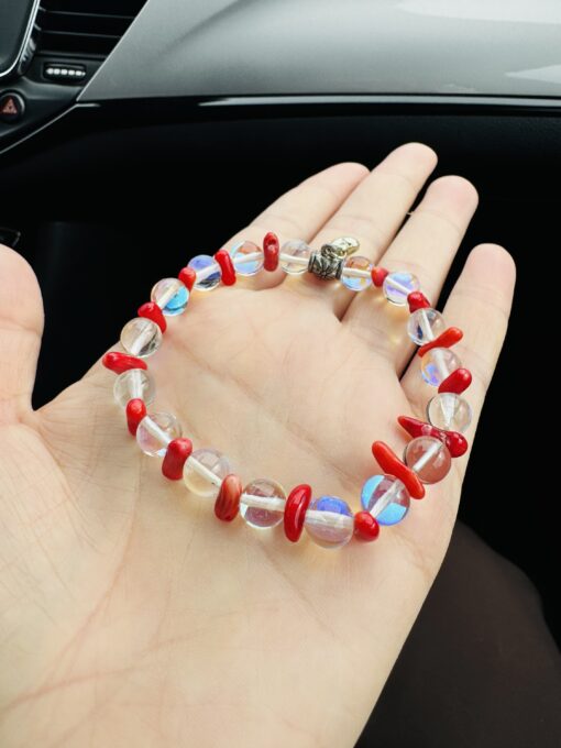 Opal ve Mercan Bileklik Esnek Misinalı